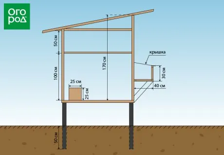 чертеж курятника