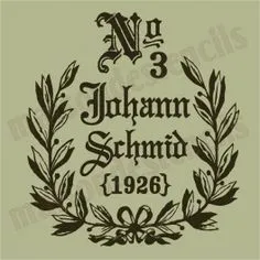 Feedsack German Replica No. 3 Johann Schmid 12x12 Stencil Hand Lettering Fonts, Typography, Sewing Projects, Craft Projects, Craft Ideas, Font Examples