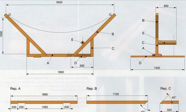 Фото каркас для гамака
