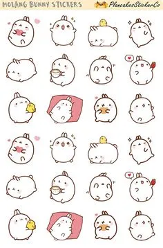 Cute Cartoon Drawings, Stickers Kawaii