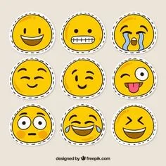 Smiley patches Emoji Stickers, Face Stickers, Diy Stickers, Free Printable, Scrapbook Stickers