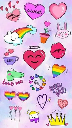 П Wallpaper Iphone Cute, Aesthetic Iphone Wallpaper, Cartoon Wallpaper, Wallpaper Backgrounds, Cool Stickers