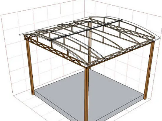 Каркас сварной беседки