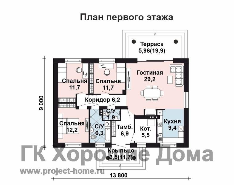 AS-2585 - проект дома из газобетона с