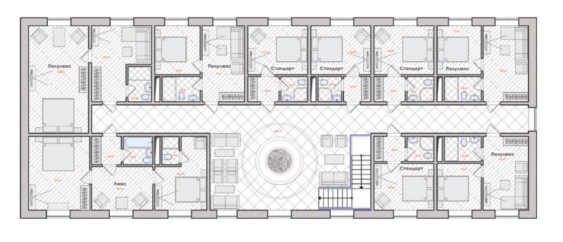 Проект хостела планировка и дизайн