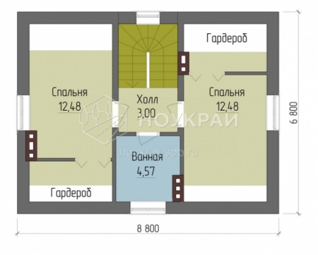 Проекты домов из газобетона 6 на 6